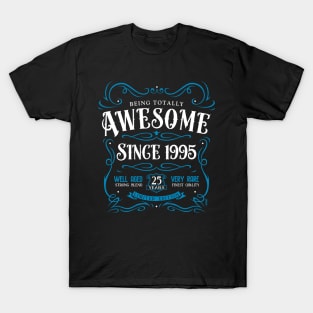 25th Birthday Gift T-Shirt Awesome Since 1995 T-Shirt